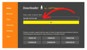 Use Downloader to Install IPTV Smarters
